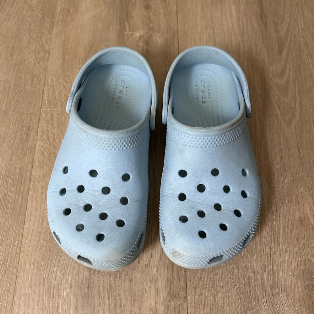 Girls Light Blue Crocs